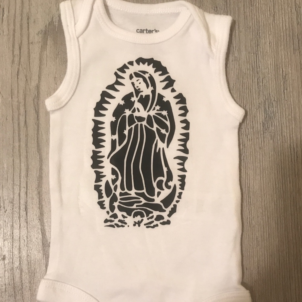 Our lady of Guadalupe onsies